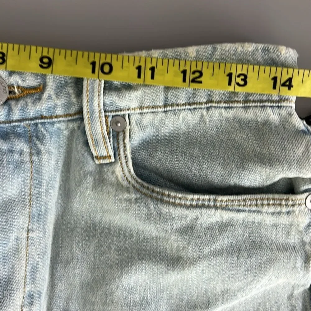 NWT BLANK NYC The Cooper Slim Straight Leg Jean W/ Slit in Super Powers Size 27